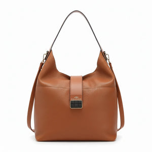 CHARRO - Borsa sacco a spalla grande vintage cinghia tracolla casual simil pelle mono manico