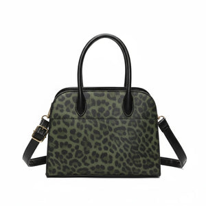 Borsa firmata COCONUDA tote borsetta rigida simil pelle fantasia animalier TRACOLLA