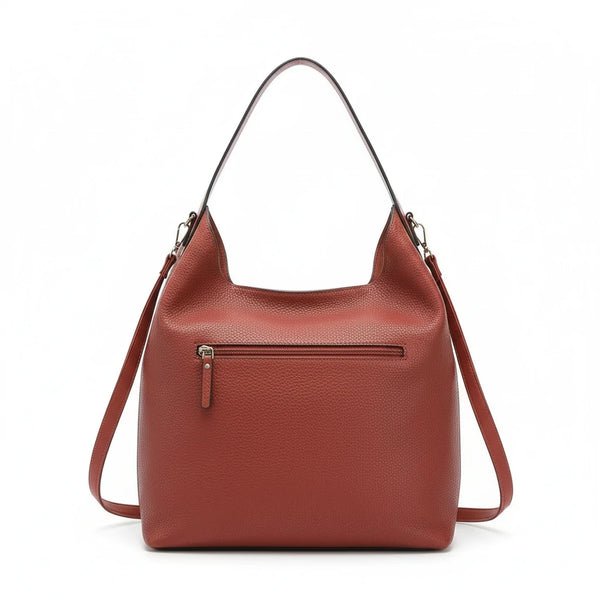 CHARRO - Borsa sacco a spalla grande vintage cinghia tracolla casual simil pelle mono manico