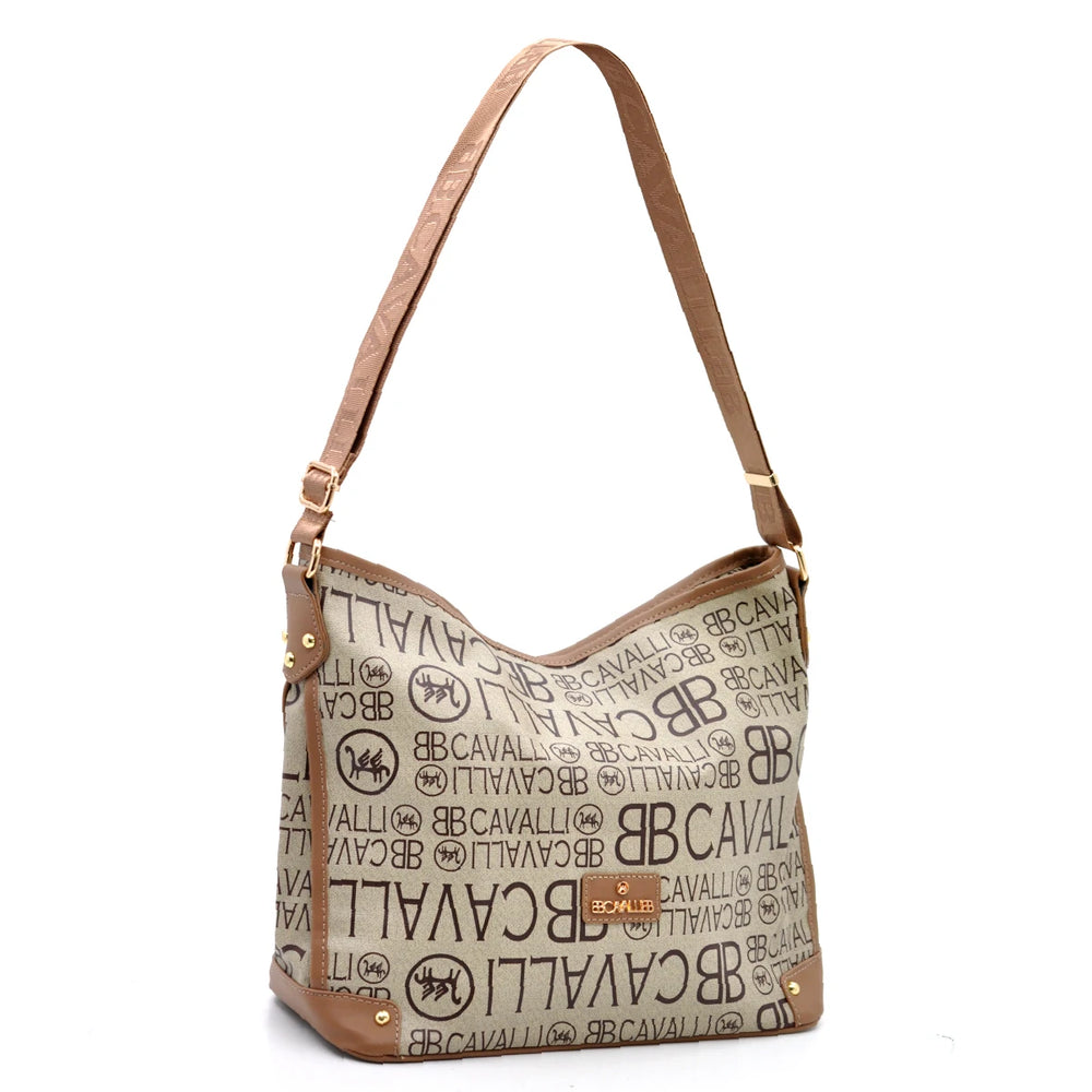 BB Cavalli borsa a sacco LIMITED EDITION fantasia logata monomanico