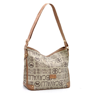 BB Cavalli borsa a sacco LIMITED EDITION fantasia logata monomanico