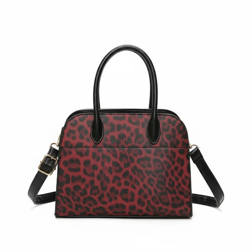 Borsa firmata COCONUDA tote borsetta rigida simil pelle fantasia animalier TRACOLLA