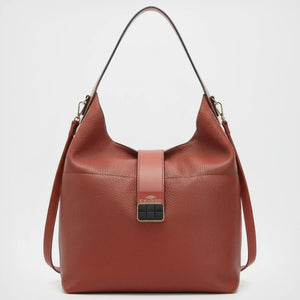 CHARRO - Borsa sacco a spalla grande vintage cinghia tracolla casual simil pelle mono manico