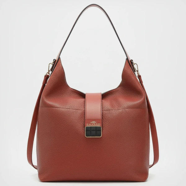 CHARRO - Borsa sacco a spalla grande vintage cinghia tracolla casual simil pelle mono manico