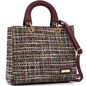Borsa CHARRO in tessuto TWEED bouclé raffinato