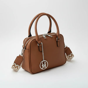 La Vastedda - Borsa a bauletto  firmata GYOIAMEA a mano tracolla casual simil pelle martellata venata