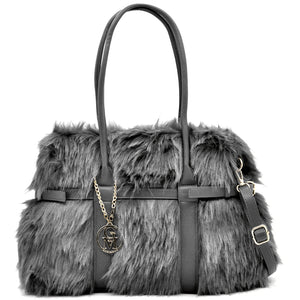 A Bedda - Borsa firmata Gyoiamea in eco pelliccia morbida teddy pelo