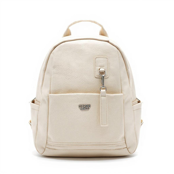 Zaino in eco Pelle Coveri World - Elegante e Resistente, Donna , Zaino Casual con Tasca Frontale con Zip e Tasche Laterali, Perfetto per Uso Quotidiano e Lavoro