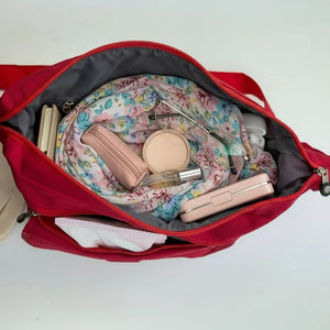 Borsa donna nuova sportiva passeggio 6 tasche nylon impermeabile tracolla postina moda platta