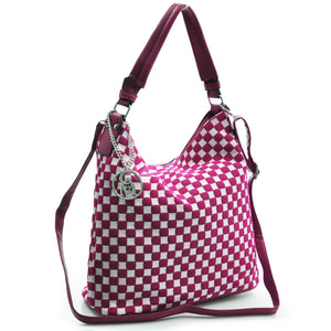 Borsa GM donna pelle mono manico hobo capiente sacco grande particolare colorata