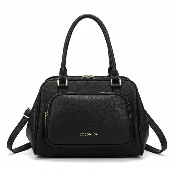 Borsa Bauletto apertura clutch firmata COCONUDA Colletion spalla donna tracolla simil pelle multi tasche clucht