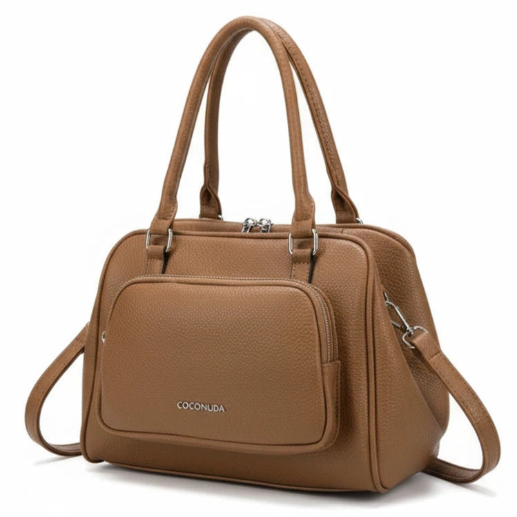 Borsa Bauletto apertura clutch firmata COCONUDA Colletion spalla donna tracolla simil pelle multi tasche clucht