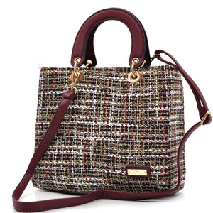 Borsa CHARRO in tessuto TWEED bouclé raffinato