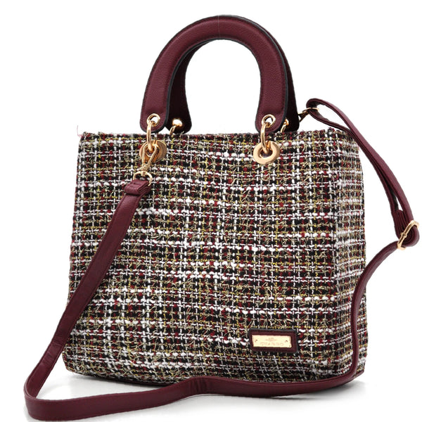 Borsa CHARRO in tessuto TWEED bouclé raffinato