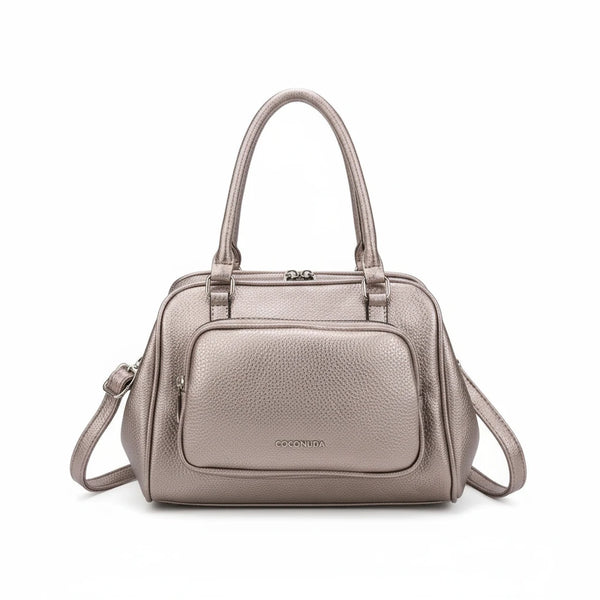 Borsa Bauletto apertura clutch firmata COCONUDA Colletion spalla donna tracolla simil pelle multi tasche clucht