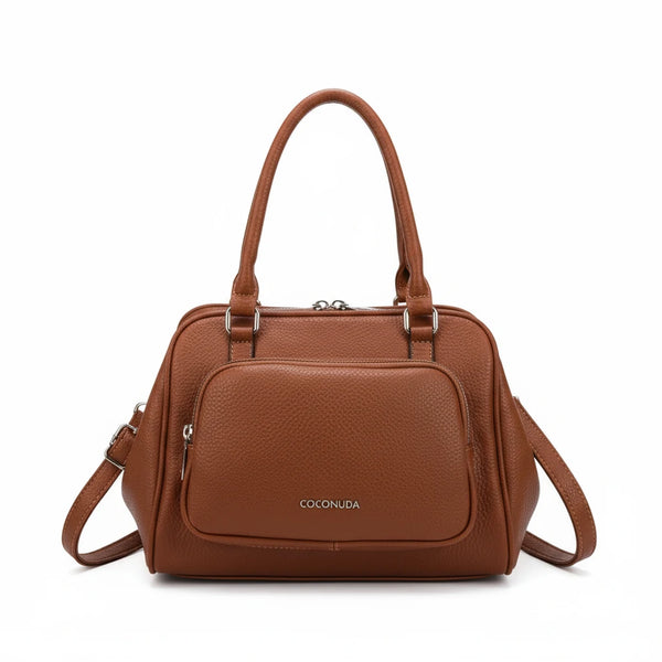 Borsa Bauletto apertura clutch firmata COCONUDA Colletion spalla donna tracolla simil pelle multi tasche clucht
