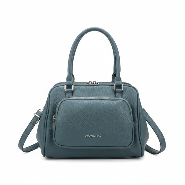 Borsa Bauletto apertura clutch firmata COCONUDA Colletion spalla donna tracolla simil pelle multi tasche clucht