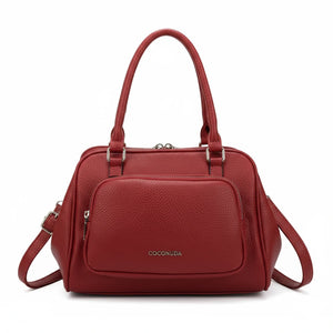 Borsa Bauletto apertura clutch firmata COCONUDA Colletion spalla donna tracolla simil pelle multi tasche clucht