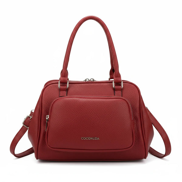 Borsa Bauletto apertura clutch firmata COCONUDA Colletion spalla donna tracolla simil pelle multi tasche clucht