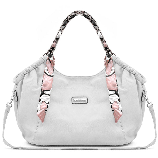 Borsa + omaggio foulard  firmata CHARRO donna spalla manici a catena e tracolla simil pelle