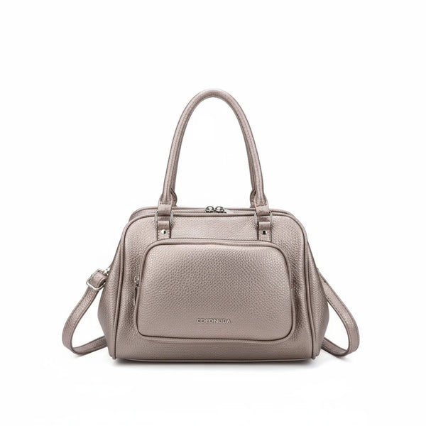 Borsa Bauletto apertura clutch firmata COCONUDA Colletion spalla donna tracolla simil pelle multi tasche clucht