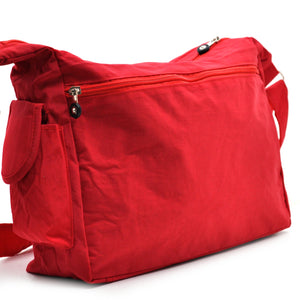 Borsa donna nuova sportiva passeggio 6 tasche nylon impermeabile tracolla postina moda platta