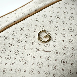 Borsa firmata GAMAYA zip cerniere logata tracolla donna logo zip tracolla fantasia multi tasche