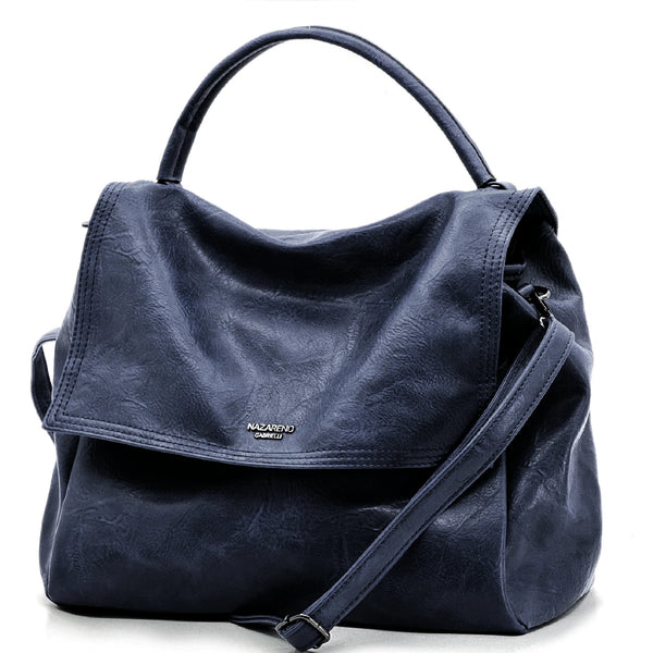 NAZARENO GABRIELLI - Borsa multitasche firmata giornaliera elegante 3 zip platta bauletto capiente