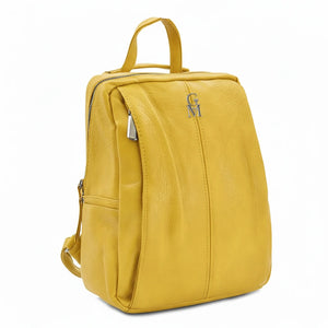 Gm borsa TRASFORMABILE zaino 2in1 donna pelle lucido spalla casual passeggio