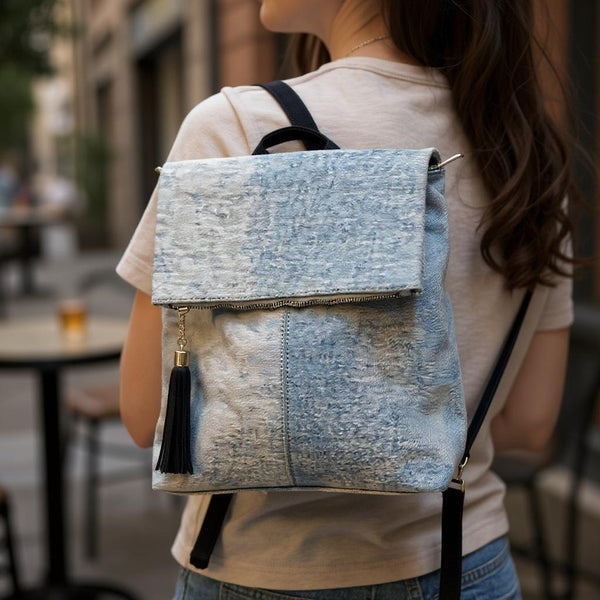 Zaino jeans firmato GYOIAMEA   - Trastevere