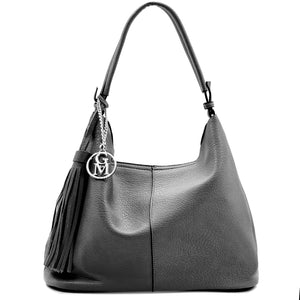 2in1 Borsa + omaggio  GM pelle morbida sacco casual spalla hobo tracolla secchio