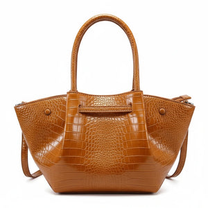 Borsa shopping firmata COCONUDA Colletion spalla donna tracolla simil pelle squamata coccodrillo pitonata