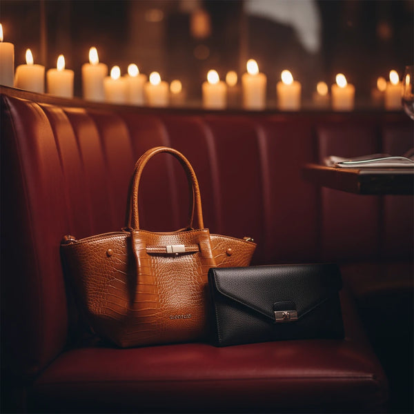 Borsa shopping firmata COCONUDA Colletion spalla donna tracolla simil pelle squamata coccodrillo pitonata