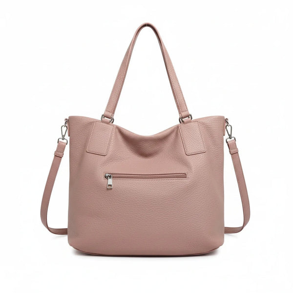 Borsa shopping a spalla grande VALENTINI tracolla casual simil pelle venata