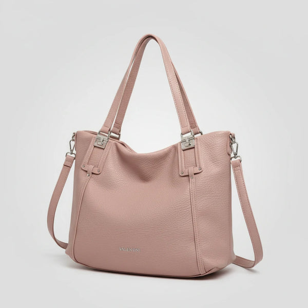 Borsa shopping a spalla grande VALENTINI tracolla casual simil pelle venata