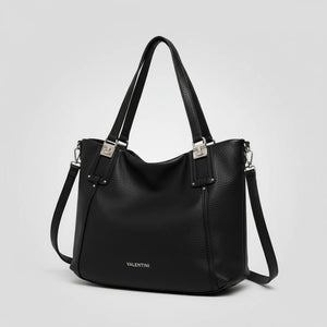 Borsa shopping a spalla grande VALENTINI tracolla casual simil pelle venata