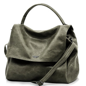 NAZARENO GABRIELLI - Borsa multitasche firmata giornaliera elegante 3 zip platta bauletto capiente