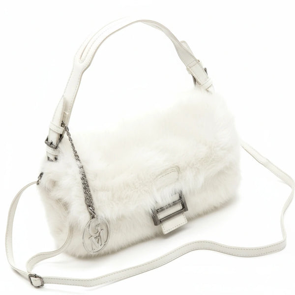 La Pola- Borsa firmata Gyoiamea in eco pelliccia morbida teddy pelo borsetta tracolla