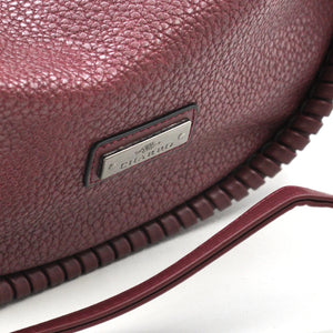 Borsa a sacco mezzaluna firmata CHARRO donna spalla a tracolla simil pelle grande monomanico intrecciato