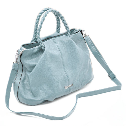 Borsa Bauletto YYCoveri Donna Manici Intrecciati in simil Pelle Elegante con Tracolla