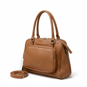 Borsa bauletto firmata COCONUDA a tracolla elegante casual simil pelle martellata