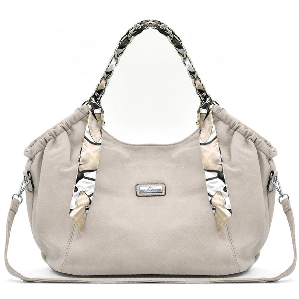 Borsa + omaggio foulard  firmata CHARRO donna spalla manici a catena e tracolla simil pelle