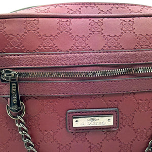 Borsa firmata CHARRO tracolla multi tasche fantasia logata logo pressato donna capiente 4 tasche cerniera