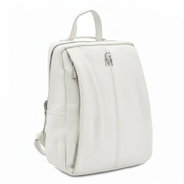 Gm borsa TRASFORMABILE zaino 2in1 donna pelle lucido spalla casual passeggio