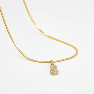 Collana a Maglia Piatta "Snake" in acciaio color oro  – Base Elegante per Ciondoli