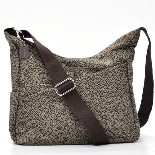 Borsa firmata CHARRO tracolla multitasche tessuto impermeabile fantasia animalier