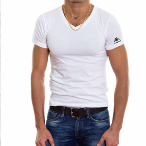 12 Pack NERO Kappa NERA t-shirt canotta maglia mezza manica calza polpaccio cotone slim fit intimo casual