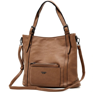 Borsa firmata Nazareno Gabirelli donna spalla shopping capiente simil pelle venata coconuda