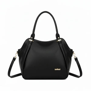 CHARRO - Borsa shopping a spalla grande tracolla casual simil pelle venata