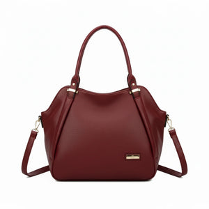 CHARRO - Borsa shopping a spalla grande tracolla casual simil pelle venata
